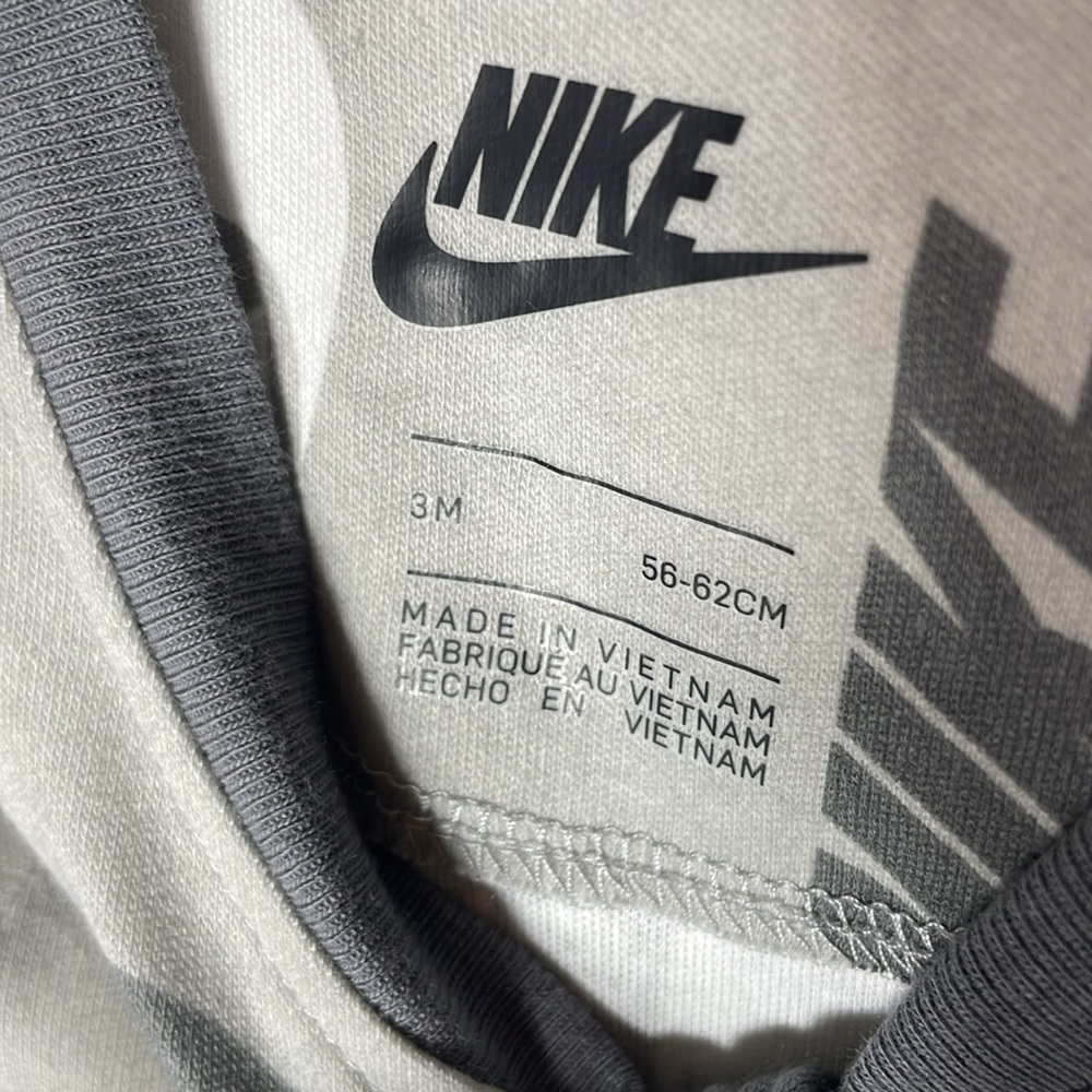 Nike Gray Logo Baby Onesie - Picture 5 of 5